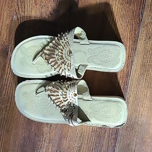 Skechers beaded shoes with cork platform  - size 10